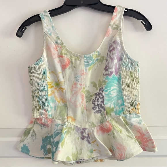 Love the Label Eva floral print peplum top 26664 - Picture 3 of 5